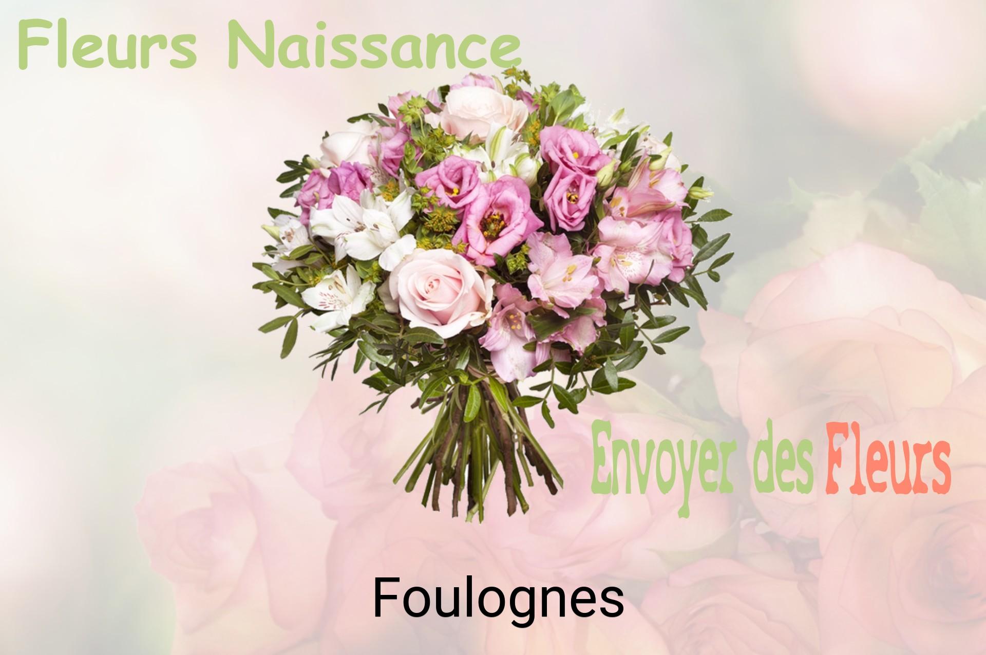 Bouquet de fleurs de naissance livré à Foulognes