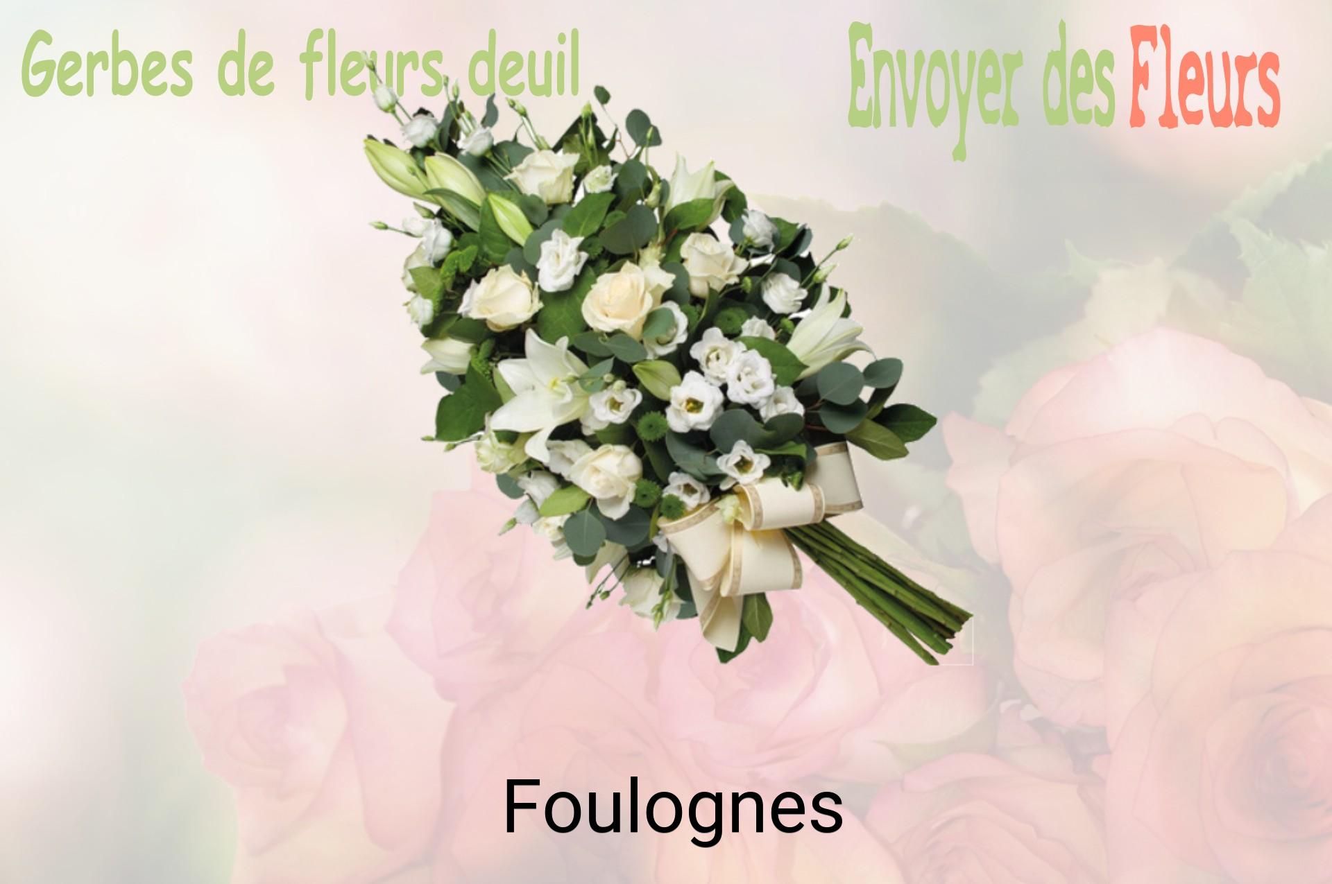 Gerbe de fleurs de deuil livrée à Foulognes